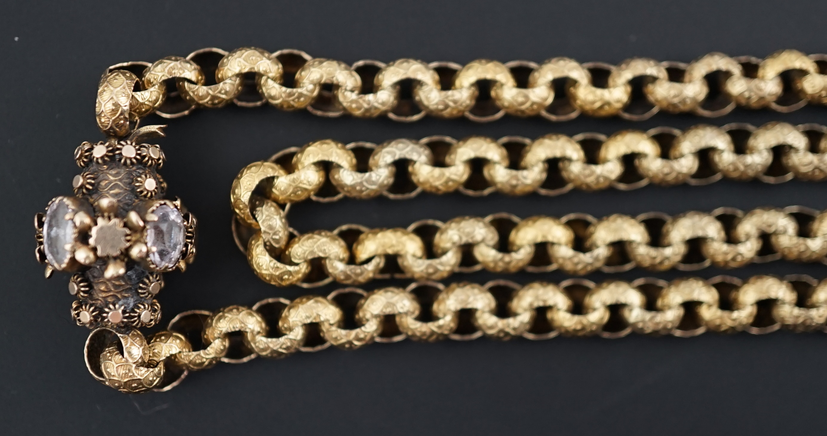A George III gold guard chain
